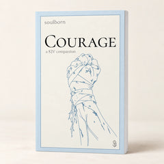 Courage — book photograph on a warm cream background