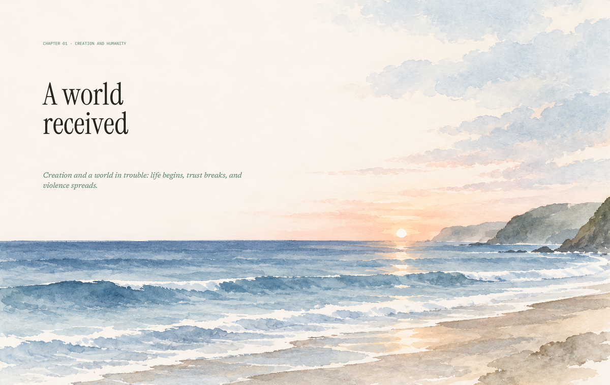 A world received, complete chapter opener, pages 4–5.