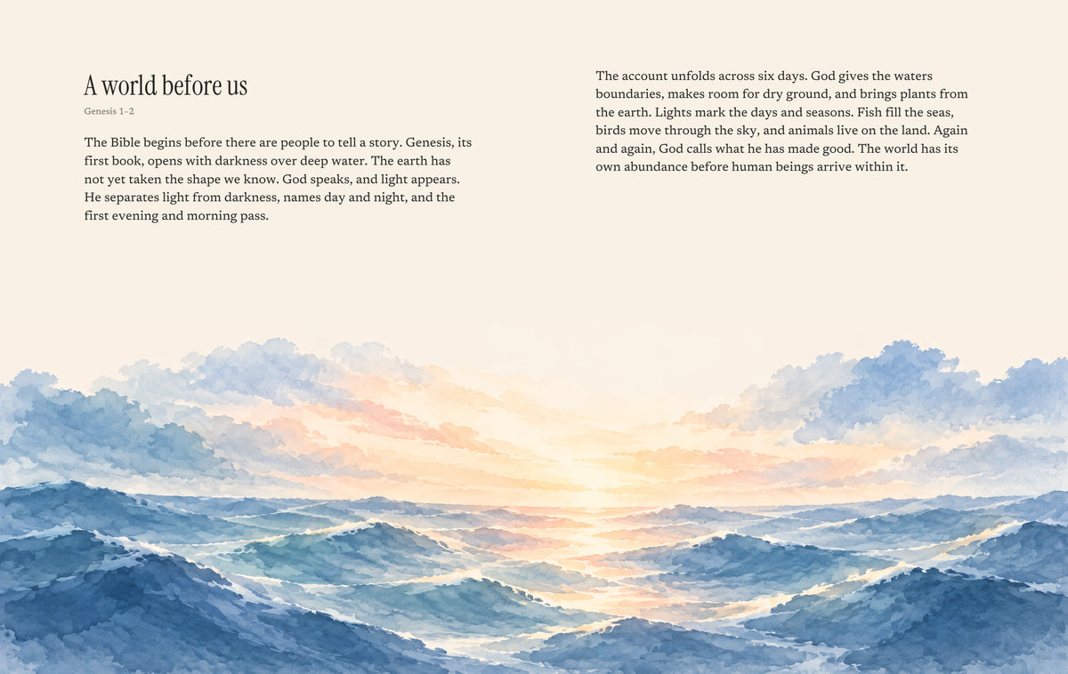 A world before us, complete reading spread, pages 6–7.
