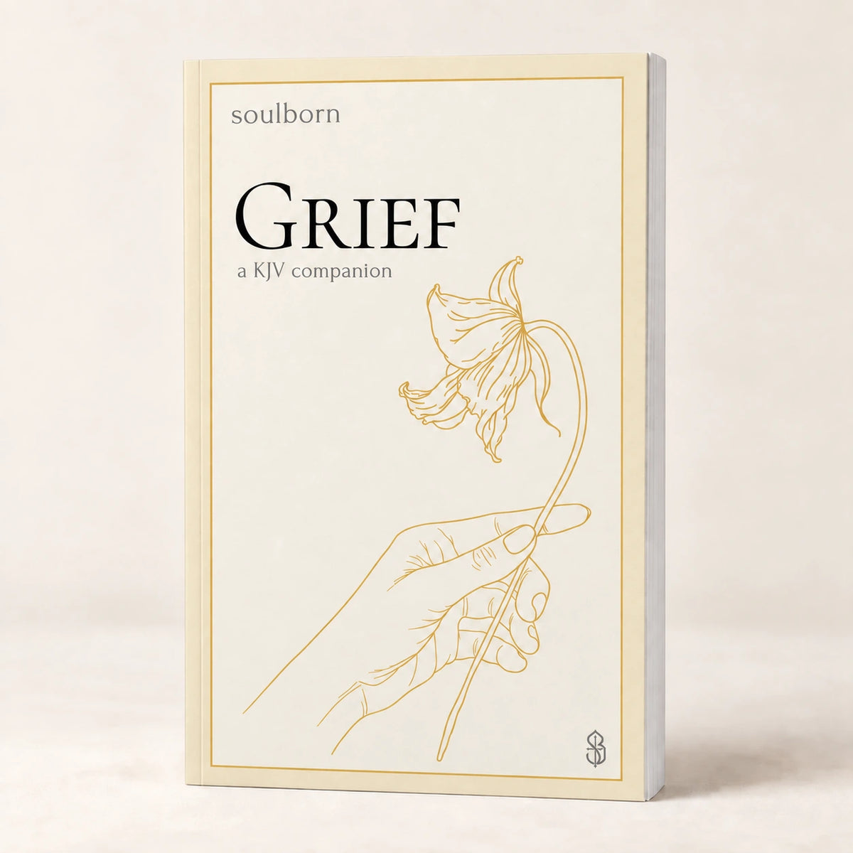 Grief — book photograph on a warm cream background