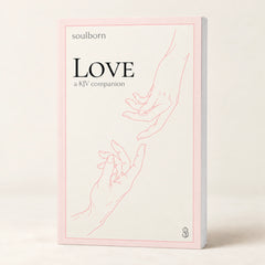Love — book photograph on a warm cream background